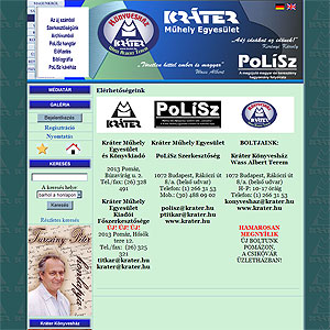 Kr�ter M�hely Egyes�let - port�l �s web�ruh�z
